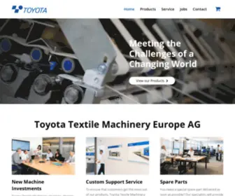 TTM-Europe.com(Toyota Textile Machinery Europe AG) Screenshot