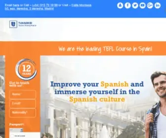TTmadrid.com(TtMadrid TEFL Course in Madrid) Screenshot