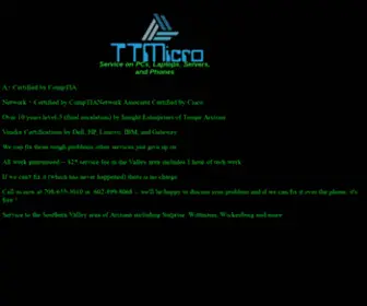 TTmicro.com(TTMicro on site PC services) Screenshot
