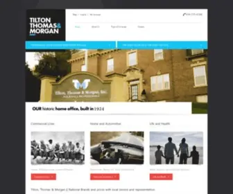 TTminsurance.com(Tilton, Thomas & Morgan) Screenshot