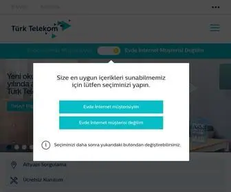 TTnet.com.tr(Türk Telekom) Screenshot
