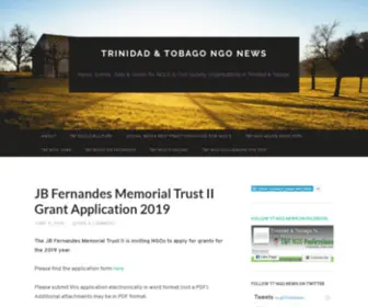 TTngo-News.com(News, Events, Jobs & Grants for NGOs & Civil Society Organisations in Trinidad & Tobago) Screenshot