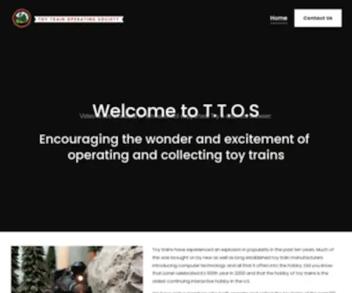 TTos.org(Everything Trains TTOS Toy Train Operating Society) Screenshot