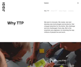 TTpcareers.com(Why TTP) Screenshot