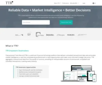 TTrecord.com(Transactional Track Record) Screenshot