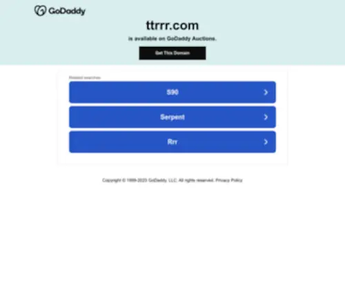 TTRRR.com(Forsale Lander) Screenshot