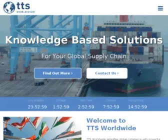 TTS-Worldwide.com(TTS Worldwide simplifies global commerce with powerful solutions to any problem you may have) Screenshot