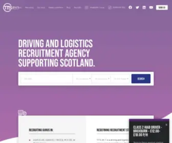 TTS24-7.co.uk(Search for jobs in transport and logistics across Scotland. T.T.S 24) Screenshot