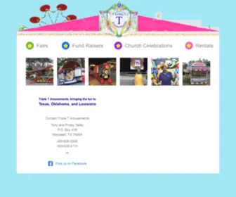 TTTamusements.com(Triple T Amusements) Screenshot