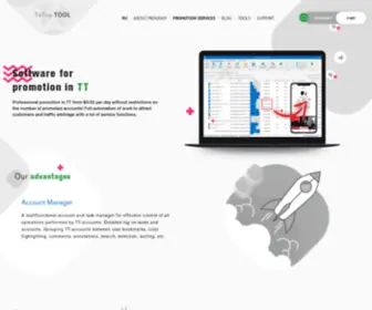 TTTool.ru(Program for promotion in Тик Ток) Screenshot