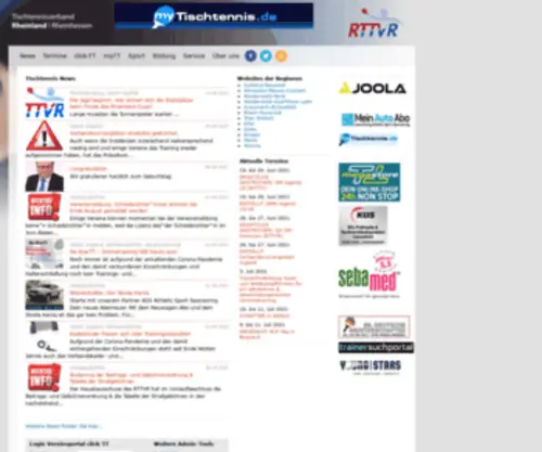 TTVR.de(Tischtennis-Verband Rheinland) Screenshot