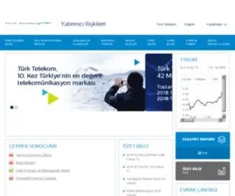 TTyatirimciiliskileri.com.tr(Türk Telekom Yatırımcı İlişkileri) Screenshot