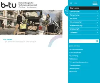 TU-Cottbus.de(B-tu.de: Home) Screenshot