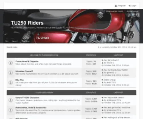 TU250Riders.com(Suzuki TU250x) Screenshot