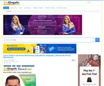 Tuabogado.com(El Portal Legal de Venezuela. Gaceta Oficial) Screenshot