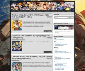 Tuanimeligero.net(Tu Anime Ligero) Screenshot