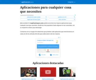 Tuaplicacionpara.com(Aplicaciones para cualquier cosa que necesites) Screenshot