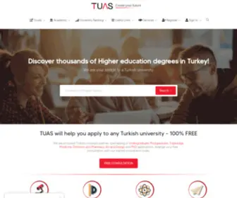 Tuas.com.tr(Turkish Universities Admissions Service) Screenshot