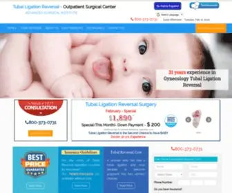 Tubalreversaloperation.com(Tubal Ligation Reversal we offered at low cost) Screenshot