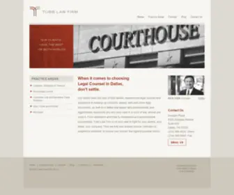 Tubblawfirm.com(Quality legal counsel) Screenshot