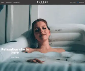 Tubble.com(Tubble is an inflatable bathtub) Screenshot