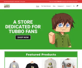 Tubbomerchshop.com(Tubbo Merch) Screenshot