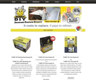 Tubbydiy.com(The bath refinishing & bathtub resurfacing kit’s) Screenshot