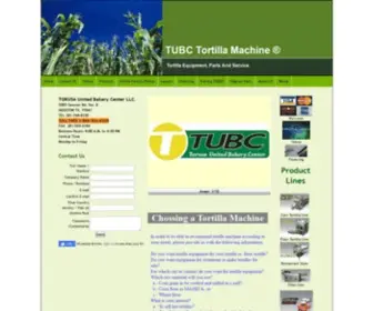 Tubc-Tortillamachine.com(We sell tortilla machine) Screenshot