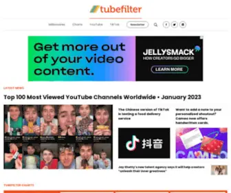 Tubefilter.com(News for the Creator Economy) Screenshot