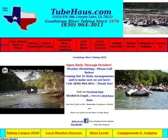 Tubehaus.com(Guadalupe River Tubing) Screenshot