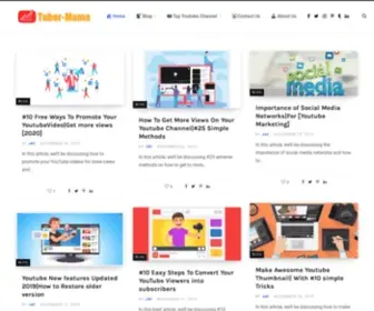 Tuber-Mama.com(The Knowledge that You Help to Grow Your YouTube Channel Fast) Screenshot