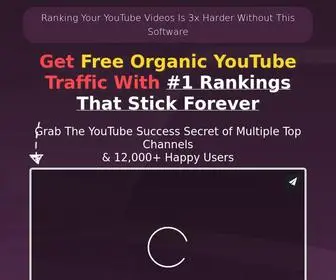 Tuberankjeet.com(Best YouTube ranking and optimization software) Screenshot