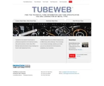 Tubeweb.com(Comprehensive technical tube information) Screenshot