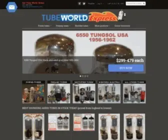 Tubeworldexpress.com(Best vacuum tubes for home audio) Screenshot