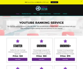 Tubeze.com(YouTube Ranking Service) Screenshot