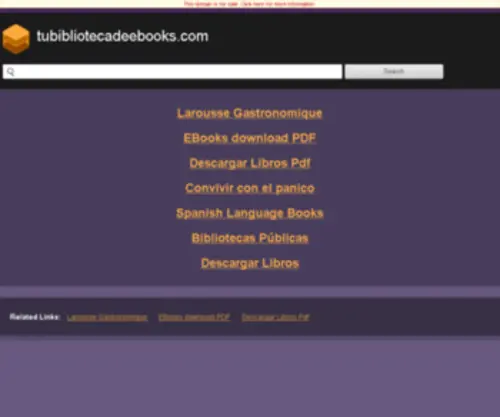 Tubibliotecadeebooks.com(Tu Biblioteca de Ebooks) Screenshot