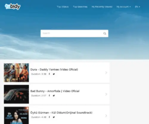 Tubiby.com(Tubidy Mobile Video Search Engine) Screenshot