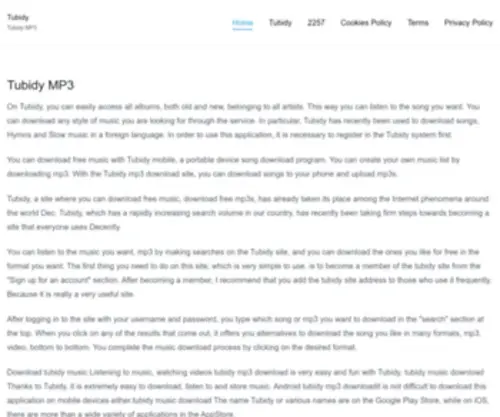 TubidyMP3.net(Tubidy MP3) Screenshot