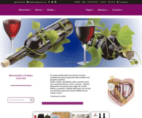 Tubuengourmet.com(Productos Gourmet Espa) Screenshot