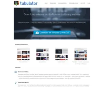 Tubulatorapp.com(Tubulator video/audio download software Tubulator video/audio download software Tubulator video/audio download software) Screenshot