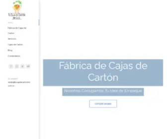 Tucajadecartonbm.com.co(Fabrica de Cajas de Carton) Screenshot