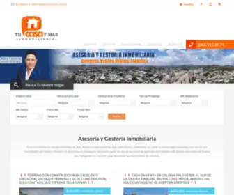 Tucasaymas.com.mx(Tu Casa y Mas Inmobiliaria) Screenshot