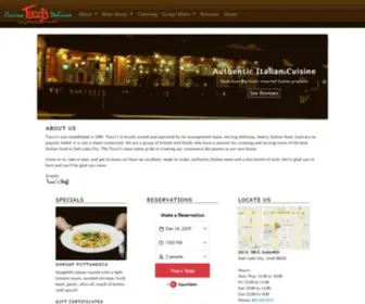 Tuccisslc.com(Tuccis Cucina Italiana Salt Lake City Utah) Screenshot