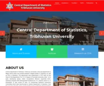 TuCDS.edu.np(Central Department of Statistics) Screenshot