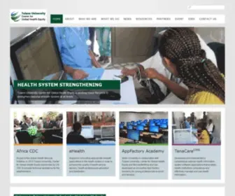 TucGhe.org(TU Center For Global Health Equity) Screenshot