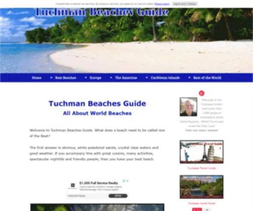 Tuchmanbeachesguide.com(Tuchman Beaches Guide) Screenshot