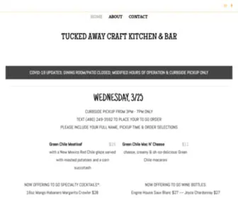 Tuckedawaycraftkitchen.com(Tucked Away Craft Kitchen & Bar) Screenshot