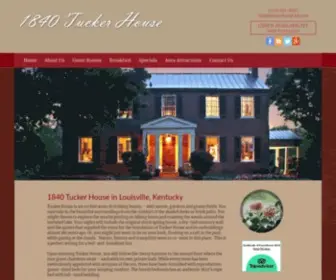 Tuckerhouse1840.com(1840 Tucker House) Screenshot