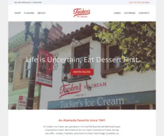 Tuckersicecream.com(Tucker's Ice Cream) Screenshot