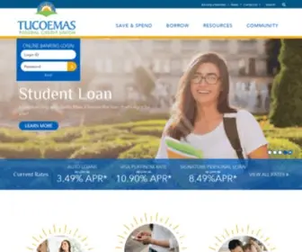 Tucoemas.org(Tucoemas Federal Credit Union) Screenshot